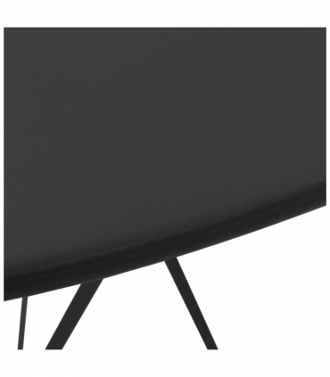 vidaXL 3 Piece Bistro Set Steel Black