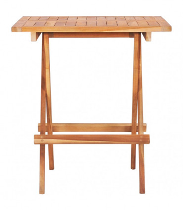vidaXL 3 Piece Folding Bistro Set Solid Teak Wood