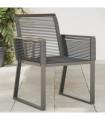 vidaXL Garden Chairs 4 pcs Black Poly Rattan