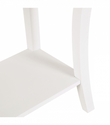 Console Table Storage Display Desk W/ 2 Drawers-Ivory White