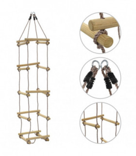 Kids Rope Ladder 200 cm Wood