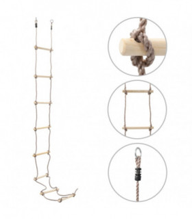 Kids Rope Ladder 290 cm Wood