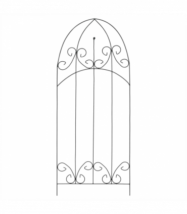 Plant Climbing Racks 3 pcs Black 40x100 cm Iron