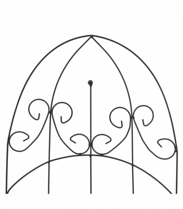 Plant Climbing Racks 3 pcs Black 40x100 cm Iron