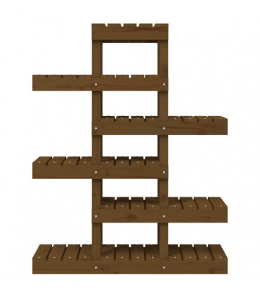 Plant Stand Honey Brown 85x25x109.5 cm Solid Wood Pine