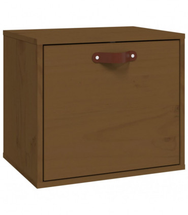 Wall Cabinet Honey Brown 40x30x35 cm Solid Wood Pine