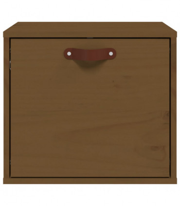 Wall Cabinet Honey Brown 40x30x35 cm Solid Wood Pine