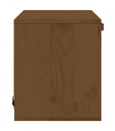Wall Cabinet Honey Brown 40x30x35 cm Solid Wood Pine