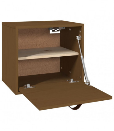 Wall Cabinet Honey Brown 40x30x35 cm Solid Wood Pine