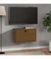 Wall Cabinet Honey Brown 60x30x35 cm Solid Wood Pine
