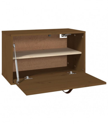 Wall Cabinet Honey Brown 60x30x35 cm Solid Wood Pine