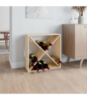 Wine Cabinet 62x25x62 cm Solid Wood Pine