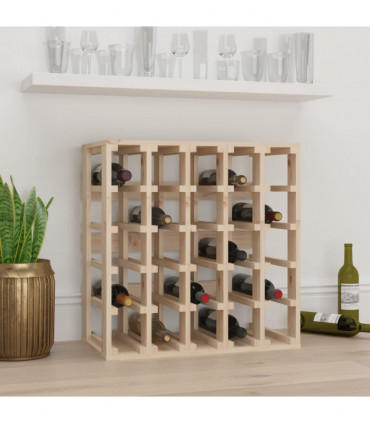 Wine Rack 58.5x33x60.5 cm Solid Wood Pine