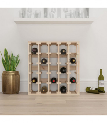 Wine Rack 58.5x33x60.5 cm Solid Wood Pine
