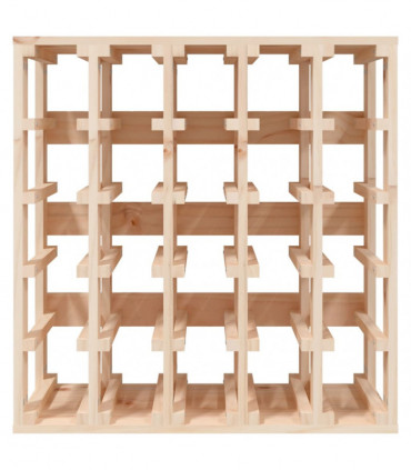 Wine Rack 58.5x33x60.5 cm Solid Wood Pine
