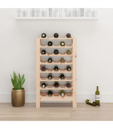 Wine Rack 61.5x30x107.5 cm Solid Wood Pine