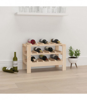 Wine Rack 61.5x30x42 cm Solid Wood Pine