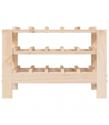 Wine Rack 61.5x30x42 cm Solid Wood Pine