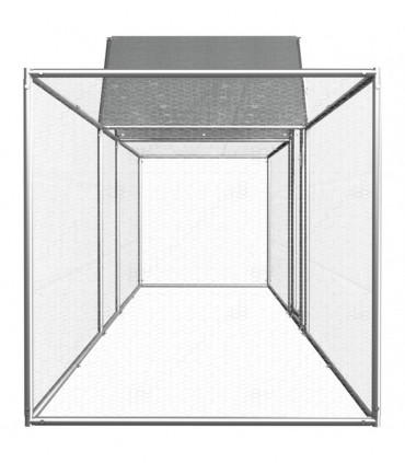 Chicken Coop 5x1x1.5 m Galvanised Steel