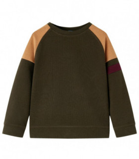 Kids' Sweatshirt Dark Khaki and Camel 92