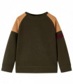 Kids' Sweatshirt Dark Khaki and Camel 92