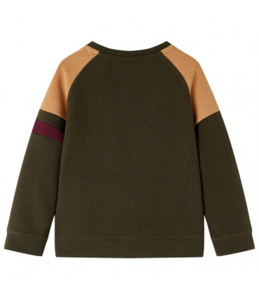 Kids' Sweatshirt Dark Khaki and Camel 92
