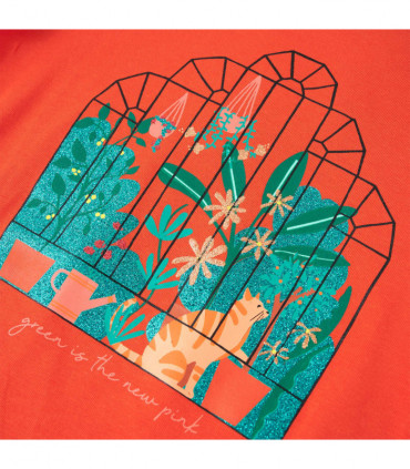 Kids' T-shirt Dark Orange 116