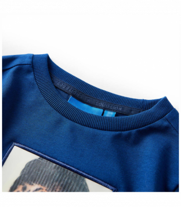 Kids' T-shirt with Long Sleeves Dark Blue 92