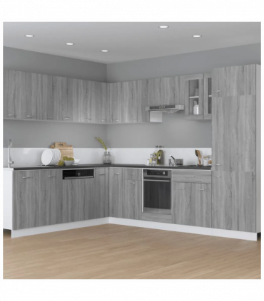 Oven Cabinet Grey Sonoma 60x46x81.5 cm Engineered Wood