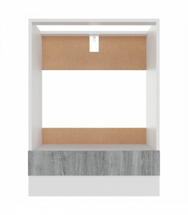 Oven Cabinet Grey Sonoma 60x46x81.5 cm Engineered Wood