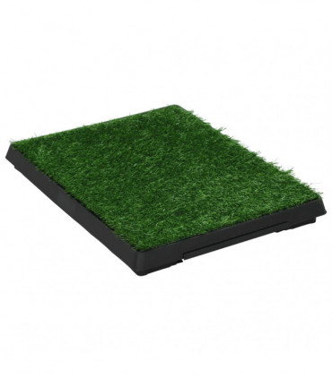 Pet Toilets 2 pcs with Tray & Faux Turf Green 63x50x7 cm WC