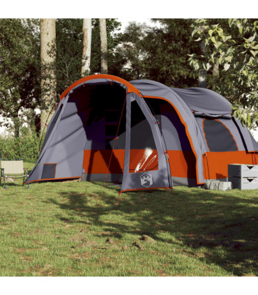 vidaXL Family Tent 6-Person Grey Waterproof