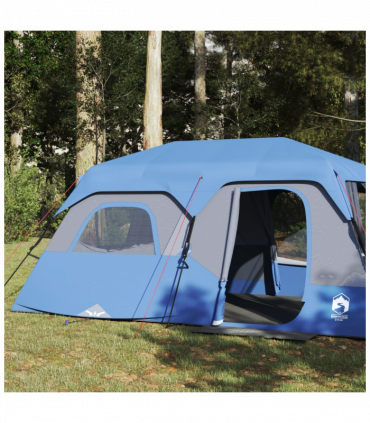 vidaXL Family Tent 9-Person Green Quick Release Waterproof