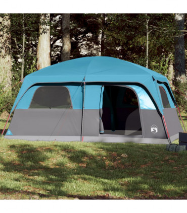 vidaXL Family Tent Cabin 10-Person Blue Waterproof