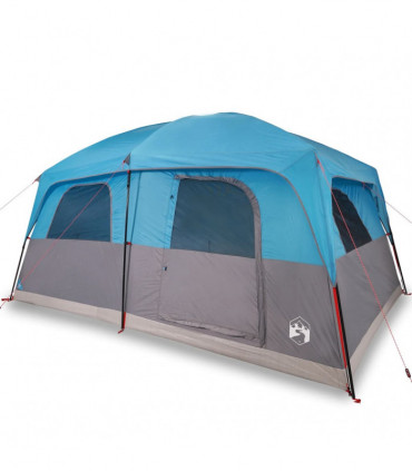 vidaXL Family Tent Cabin 10-Person Blue Waterproof