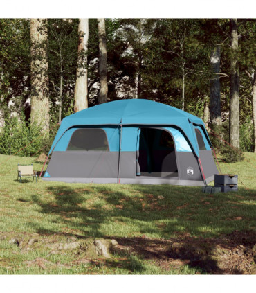 vidaXL Family Tent Cabin 10-Person Blue Waterproof