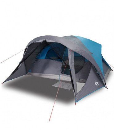 vidaXL Family Tent Cabin 6-Person Blue Waterproof