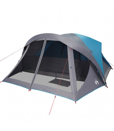 vidaXL Family Tent Cabin 6-Person Blue Waterproof