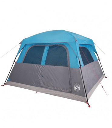 vidaXL Family Tent Cabin 6-Person Blue Waterproof
