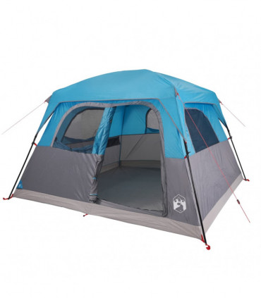 vidaXL Family Tent Cabin 6-Person Blue Waterproof