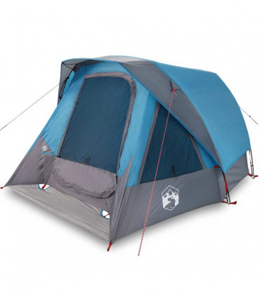 vidaXL Family Tent Cabin 6-Person Blue Waterproof