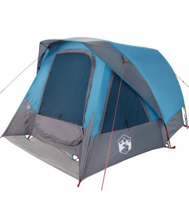 vidaXL Family Tent Cabin 6-Person Blue Waterproof