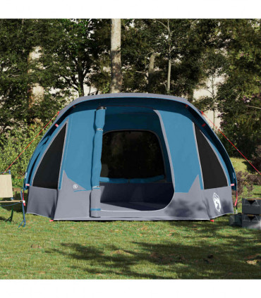vidaXL Family Tent Cabin 6-Person Blue Waterproof