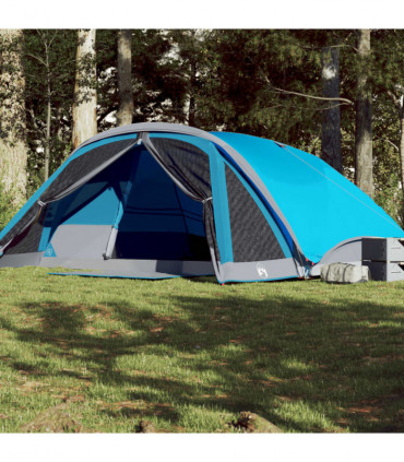 vidaXL Family Tent Cabin 6-Person Blue Waterproof