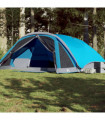 vidaXL Family Tent Cabin 6-Person Blue Waterproof