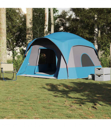 vidaXL Family Tent Cabin 6-Person Blue Waterproof