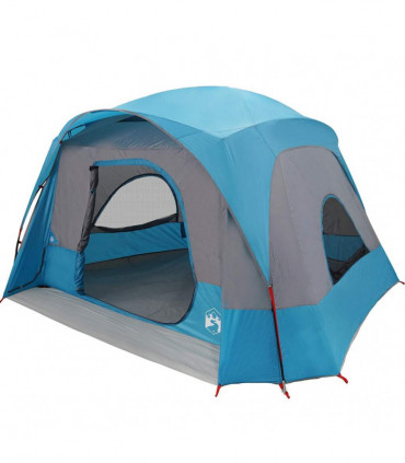 vidaXL Family Tent Cabin 6-Person Blue Waterproof