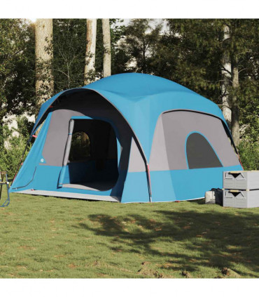 vidaXL Family Tent Cabin 6-Person Blue Waterproof