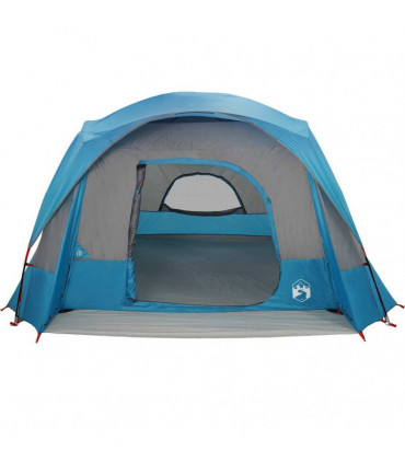 vidaXL Family Tent Cabin 6-Person Blue Waterproof