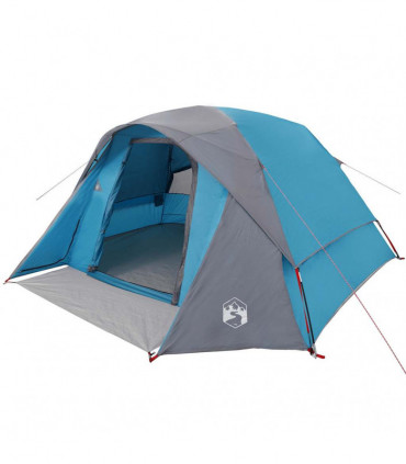vidaXL Family Tent Cabin 6-Person Blue Waterproof